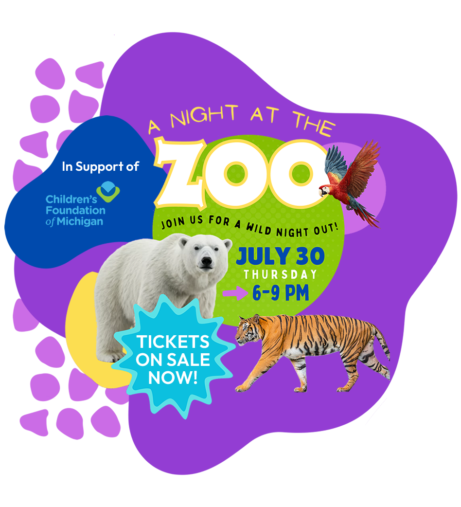 Global Michigan Women's Chamber of Commerce presents A Night at the ZOO! Supporting the Children's Foundation of Michigan, A Night at the ZOO offers attendees entertainment, shopping, and many activities for families - including caricatures and face painting - all while strolling through the Detroit Zoo!